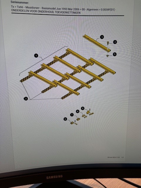 CHAINE ELEVATEUR COMPLET TX34